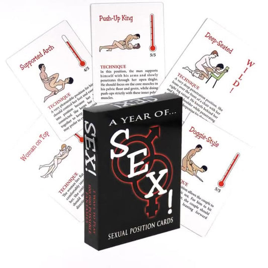 A Year of SEX! Adult Sexual Positioning Card Game