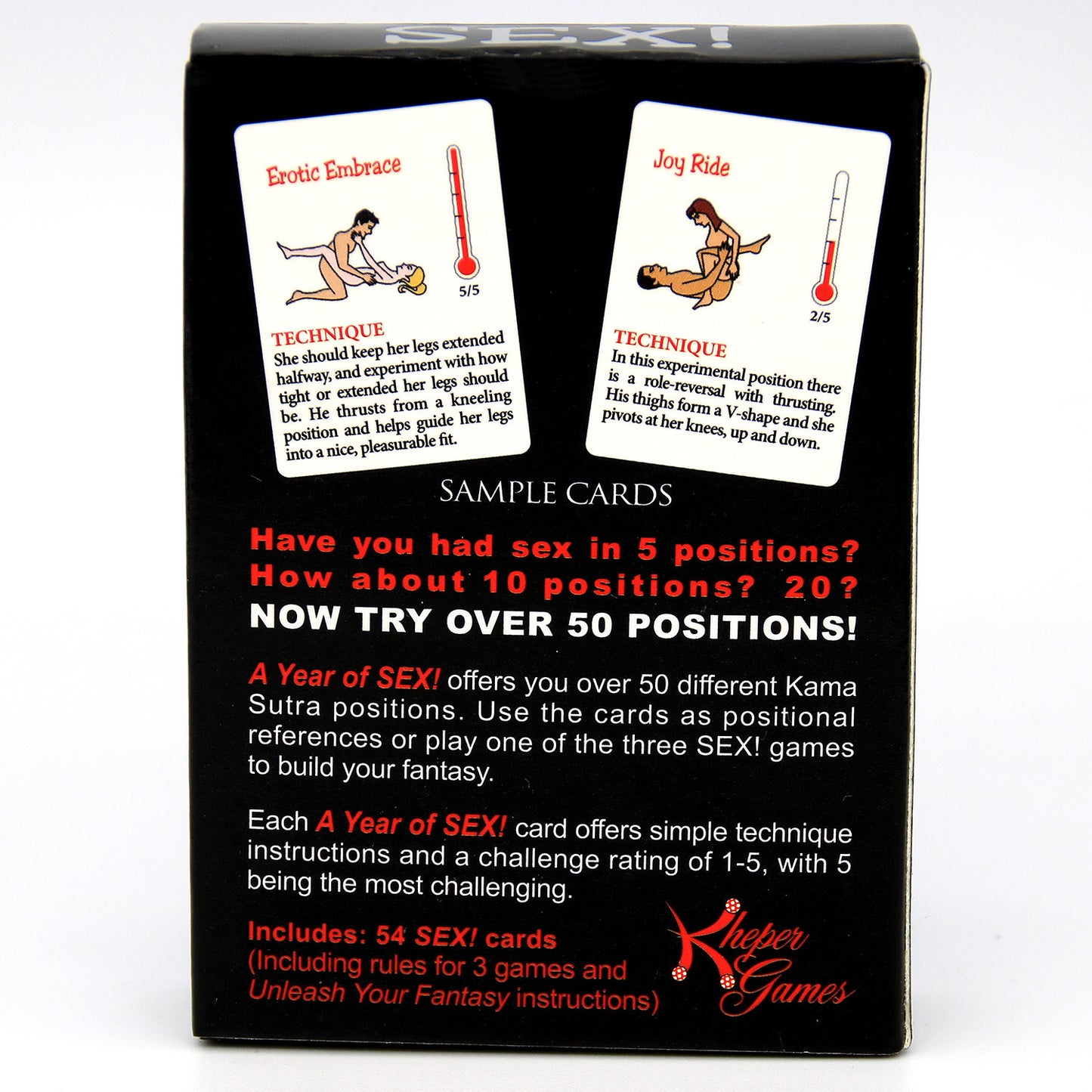 A Year of SEX! Adult Sexual Positioning Card Game