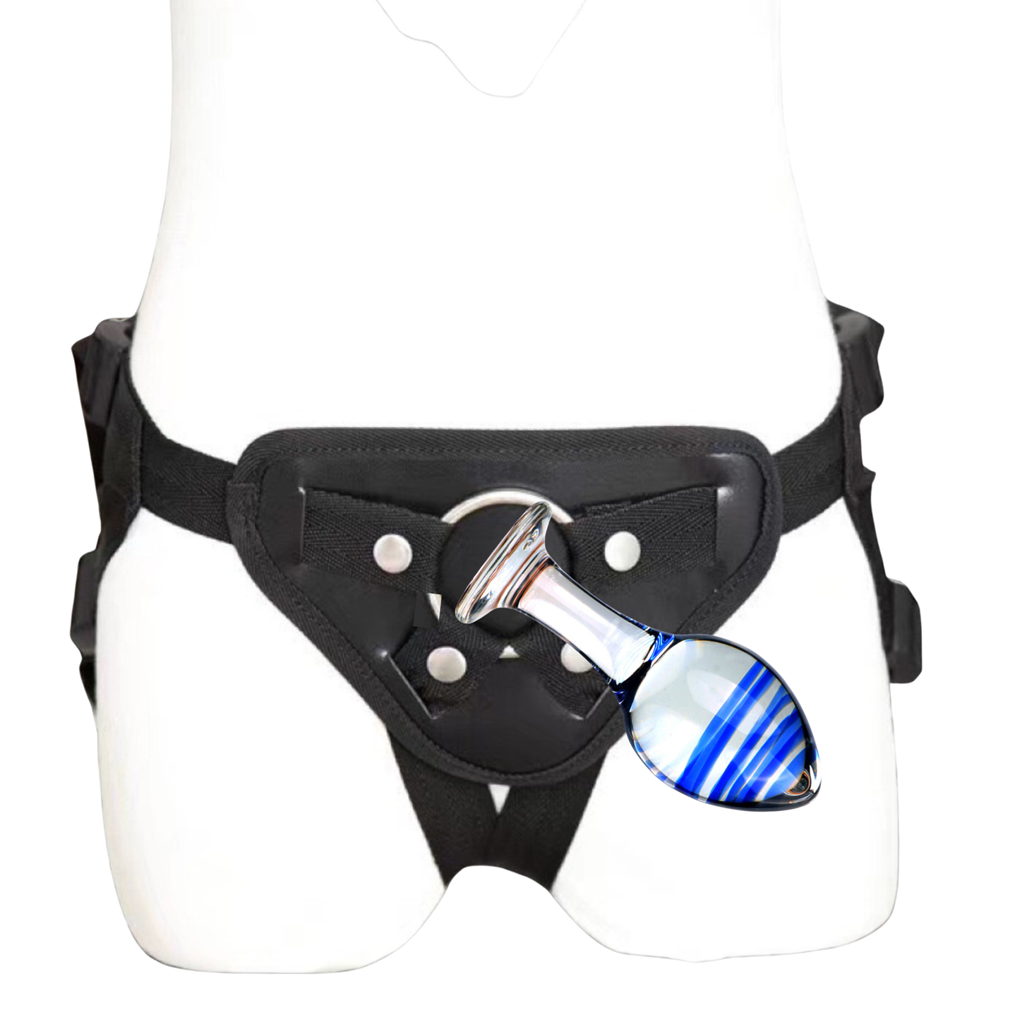 Strap On Dildo Sex Toy For Couples With Harness Glass Suction Cup Women Lesbian