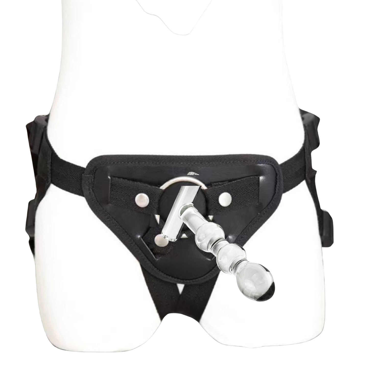 Strap On Dildo Sex Toy For Couples With Harness Glass Suction Cup Women Lesbian