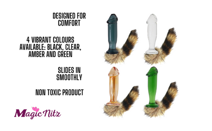 Plug Tail Passion Sex Anal Butt G-Spot Glass Dildo