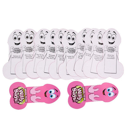 Adult Ladies Willy Says Hen Night Party Bachelorette Dare Playing Game Cards