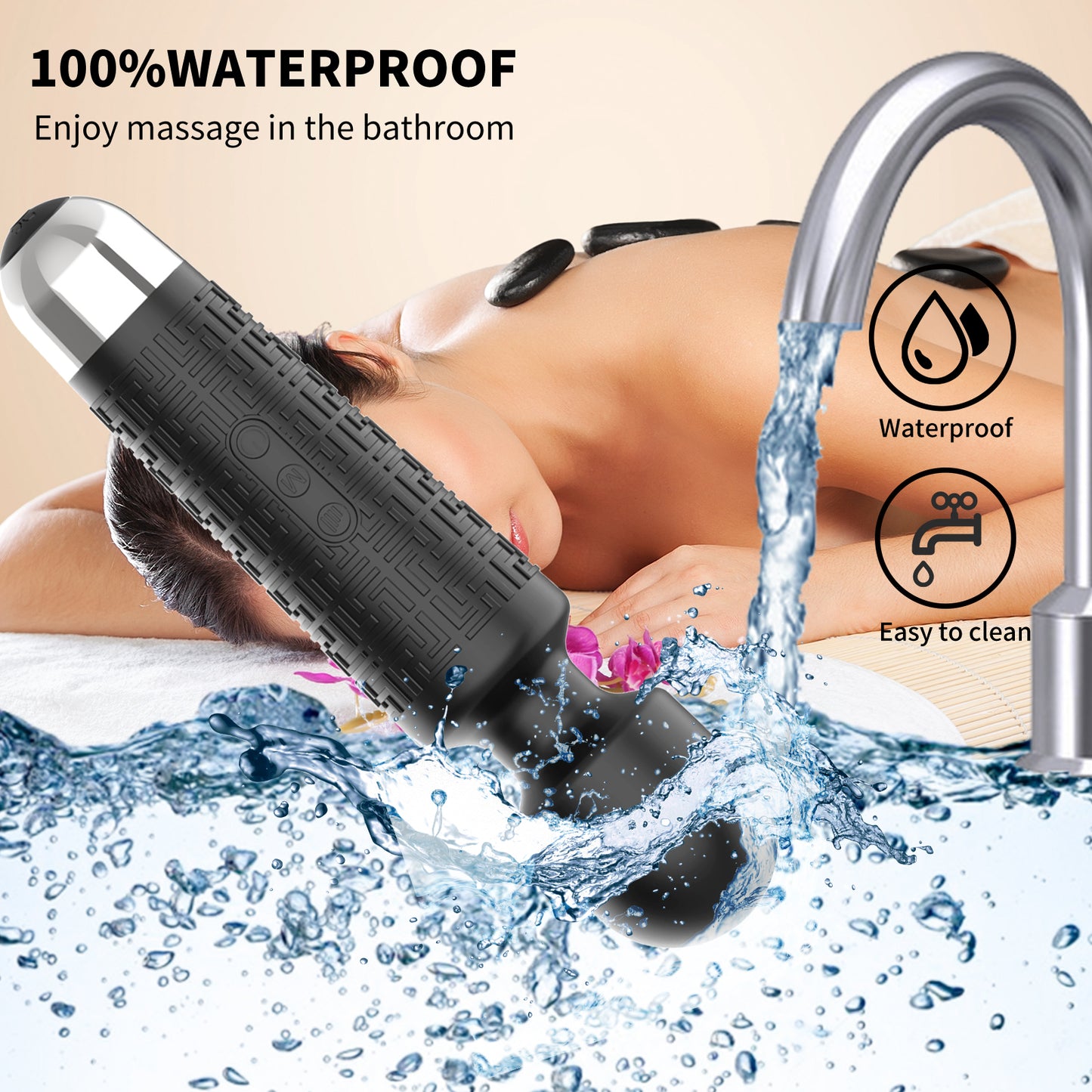 Melo Adult Multi Speed G-Spot Stimulator Handheld Massager Wand Vibrator