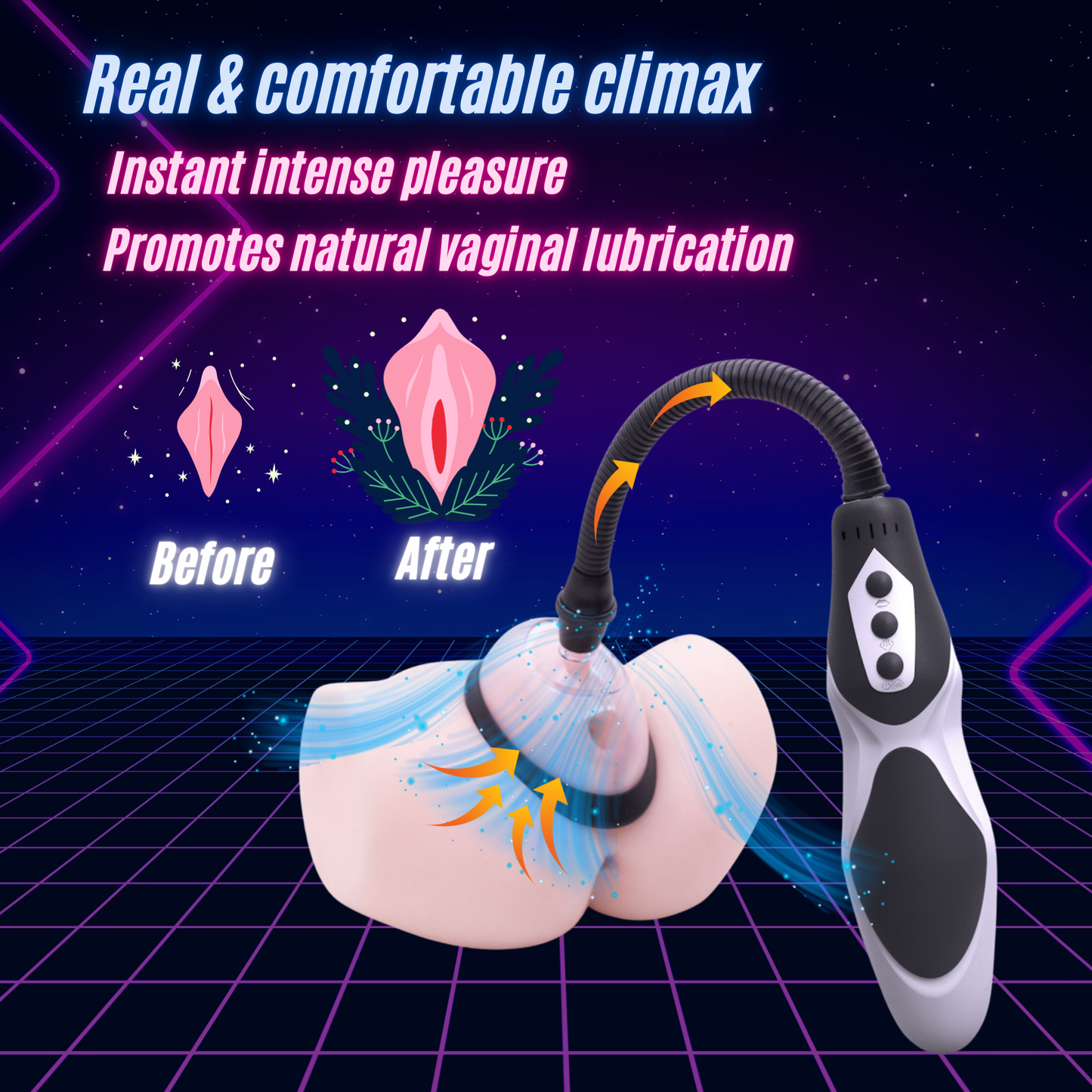 Pussy Vacuum Pump Automatic Electric Stimulation Multi-Use