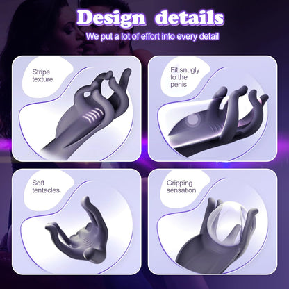 Hand-Shaped Personal Massager for Men – 7 Vibration Modes, Wellness Device for Targeted Stimulation