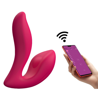 MELO G-Spot Vibrator App Controlled Dual Motor Vibrator+250ml Lube