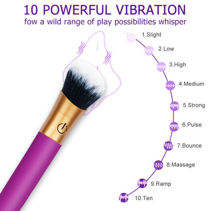 Brush Vibrator 2-in-1 Makeup Brush & Personal Massager