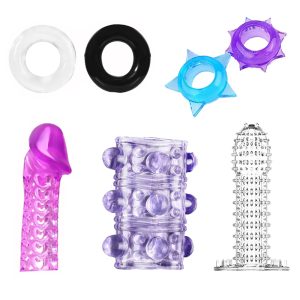 7pcs Cock Rings and Sleeves Set