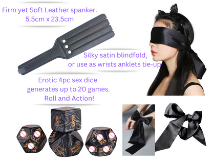 15-Piece BDSM Bondage & Couples Play Set - Premium Silicone Adult Toy Kit for Men & Women
