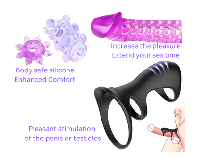 15-Piece BDSM Bondage & Couples Play Set - Premium Silicone Adult Toy Kit for Men & Women