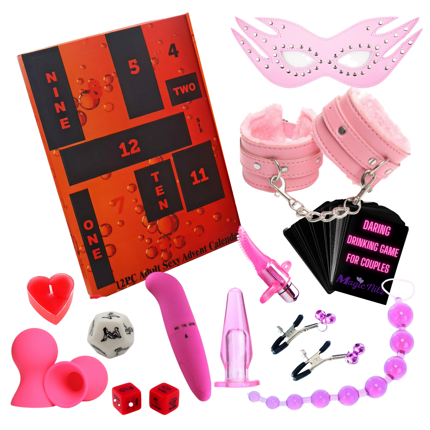 Adult Advent Calendar for Her- 12 Christmas Nights of Naughty Delights