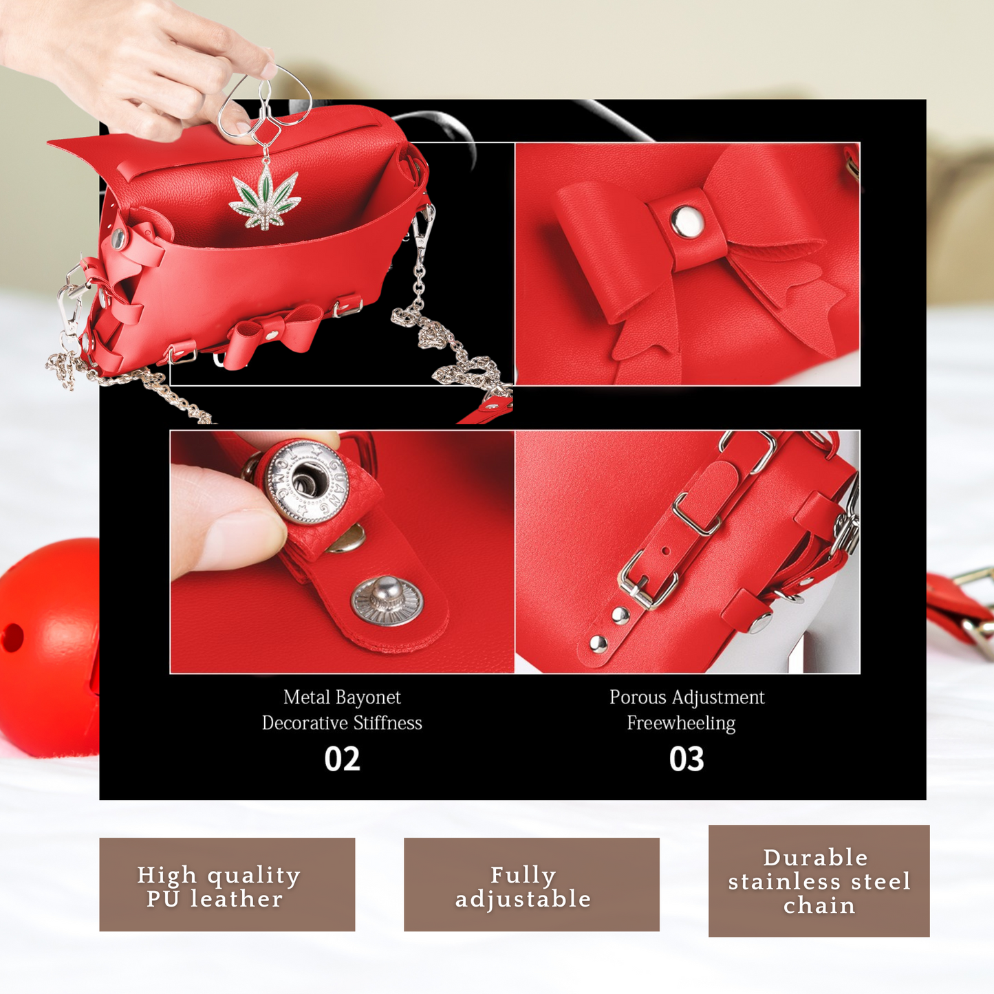 Valentine's Day Intimate Pleasure Jewellery Lingerie Game Red Bundle