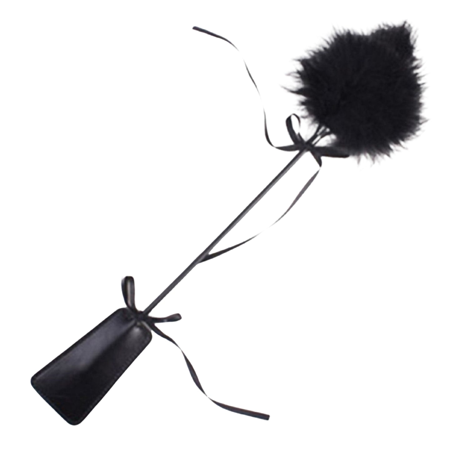 2-in-1 Spanking Paddle and Tickler and Masquerade Lace Mask Set