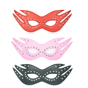 Fiery Design Faux Leather Comfortable Masquerade Mask With Elastic Band