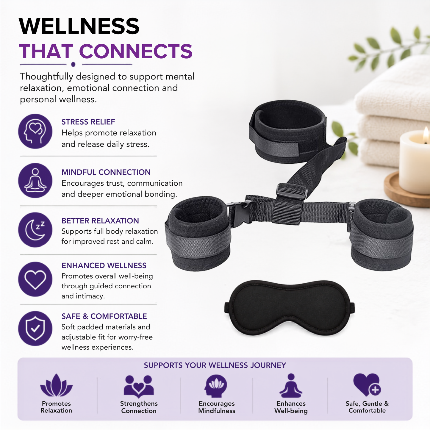 Body restraint and Blindfold Set