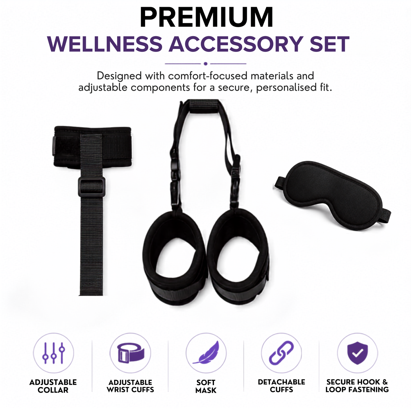 Body restraint and Blindfold Set