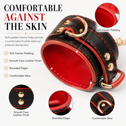 Bondage Boutique Faux Leather Wrist Cuffs
