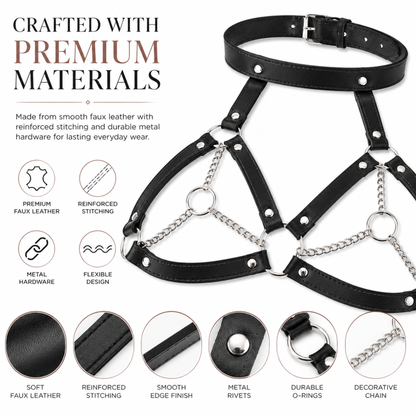 Durable Soft and Flexible Sexy Adjustable Chest Belt Harness
