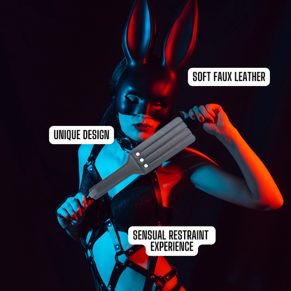Slap Flap Clap Pat Beat Whip Lash Strap Adult Slave Sex Game Toy PU Leather Spanking Paddle
