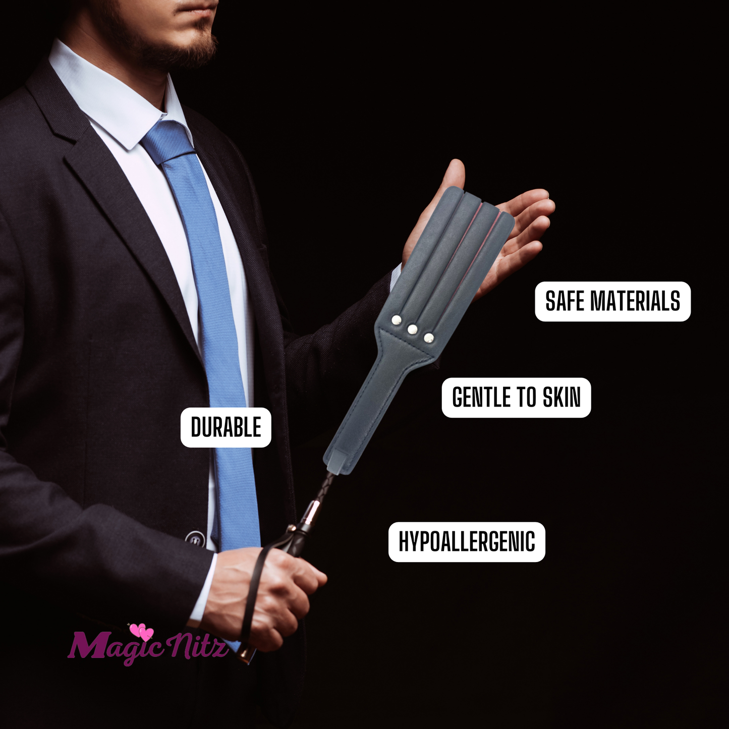 Slap Flap Clap Pat Beat Whip Lash Strap Adult Slave Sex Game Toy PU Leather Spanking Paddle