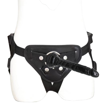 Strap On Dildo Sex Toy For Couples With Harness Glass Suction Cup Women Lesbian