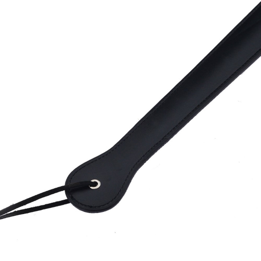 Quality Strict Long Leather Black Spanking Paddle