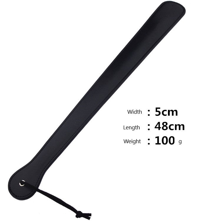 Quality Strict Long Leather Black Spanking Paddle