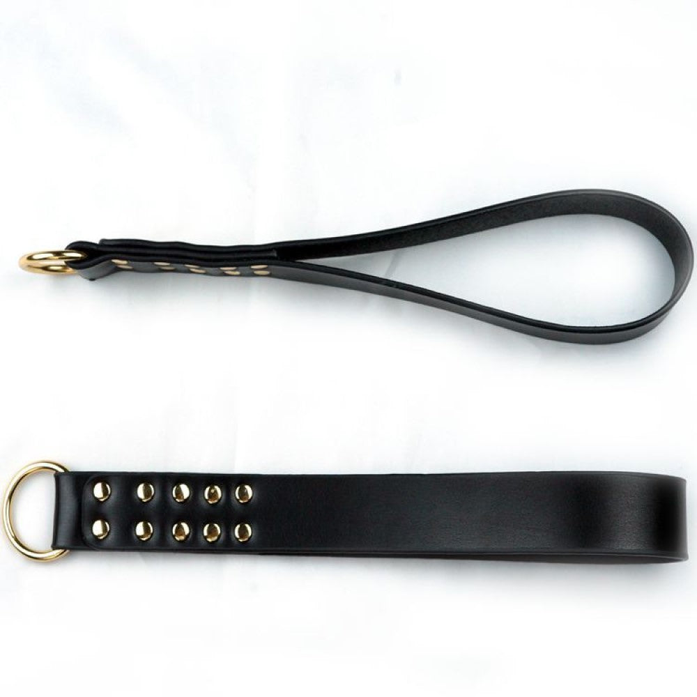 Adjustable Thigh & Wrist Cuffs Restraints, Padded PU Leather Slapper and Faux Leather Mask Set
