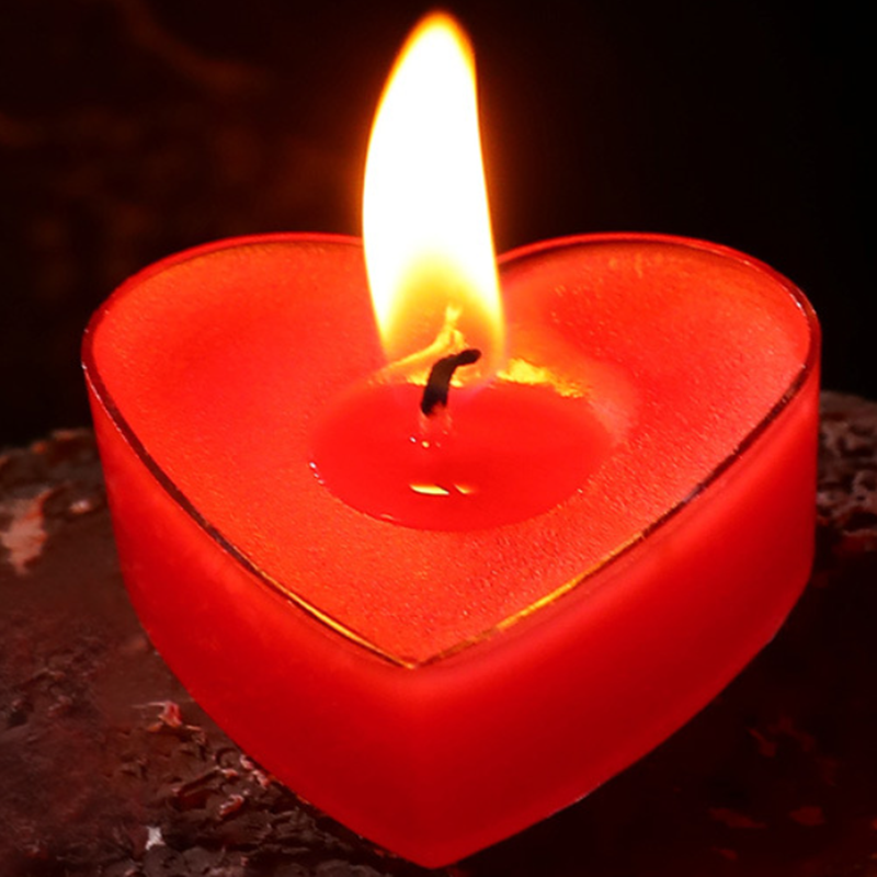 Red Heart Sensual Low Temperature Candle Set for Romantic Couples Play 5pcs