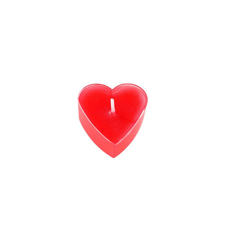 Red Heart Sensual Low Temperature Candle Set for Romantic Couples Play 5pcs