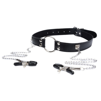 Black Leather Cat Face Mask and Erotic Bondage Nipple Clamps and 5pcs Sex Positions Dices