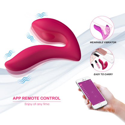 MELO G-Spot Vibrator App Controlled Dual Motor Vibrator+250ml Lube
