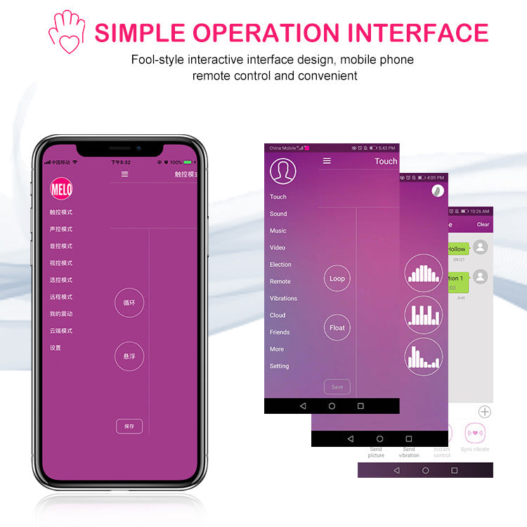 MELO G-Spot Vibrator App Controlled Dual Motor Vibrator+250ml Lube