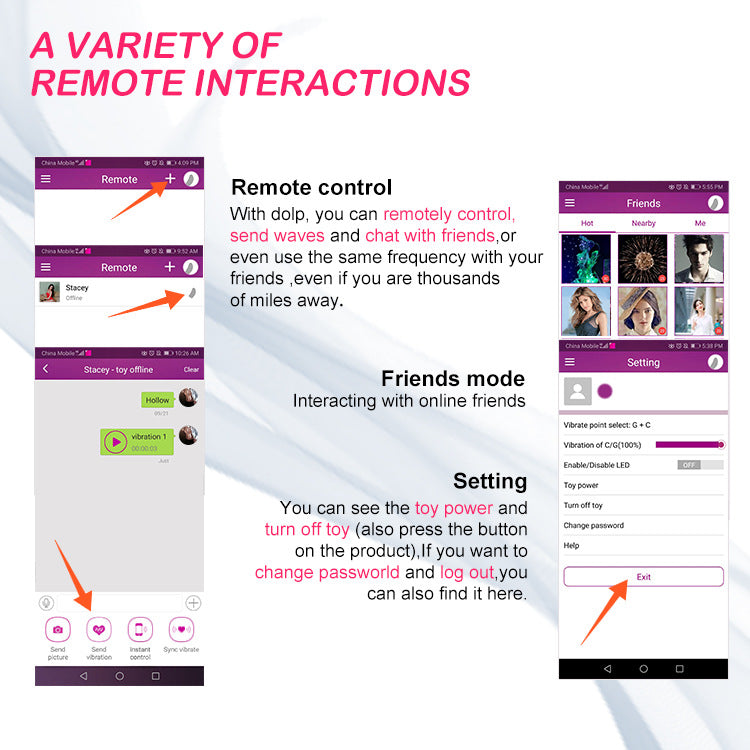 MELO G-Spot Vibrator App Controlled Dual Motor Vibrator+250ml Lube