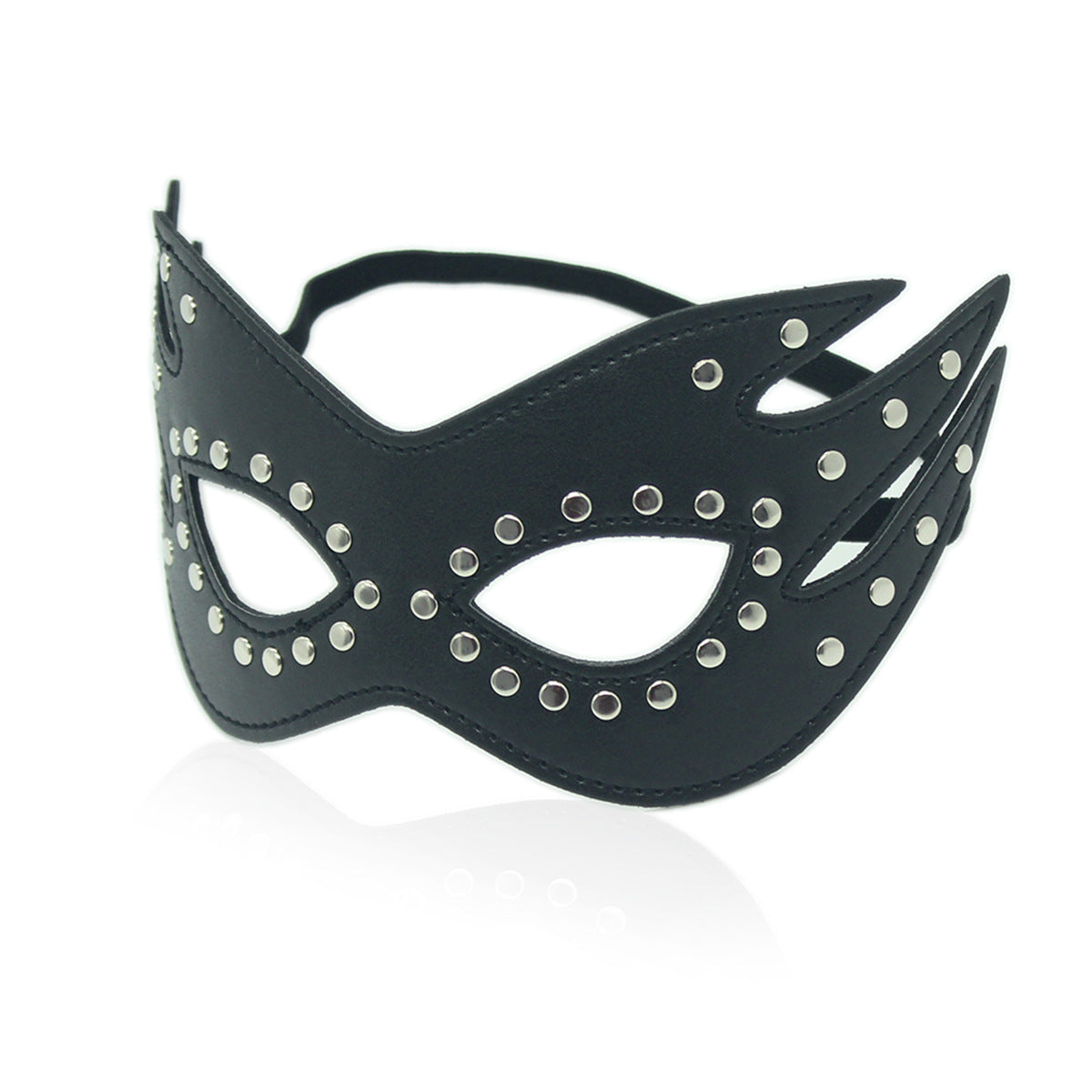 Adjustable Thigh & Wrist Cuffs Restraints, Padded PU Leather Slapper and Faux Leather Mask Set
