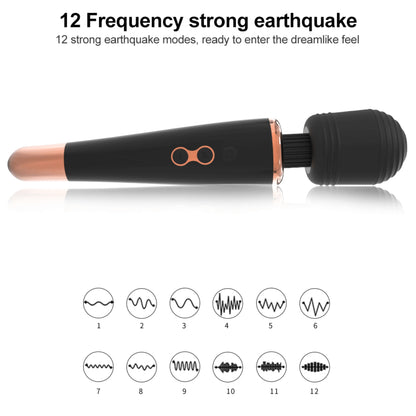 6-Piece Luxury Couple Play Set-12 Mode Rechargeable Magic Wand Massager, Fluffy Bunny Tail Metal Plug, Silicone Anal Beads, Textured Penis Extender Sleeve, Dual Lock Cock Ring & Aloe Anal Lube
