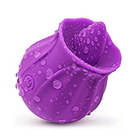 10 Frequencies Touch of Happiness Powerful Purple Rose Tongue Mini Massager