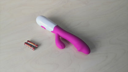 7-Piece Couples Foreplay Set - Rabbit Vibrator, Daring Drinking Card Game and Adult Sex Dice
