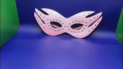 Fiery Design Faux Leather Comfortable Masquerade Mask With Elastic Band