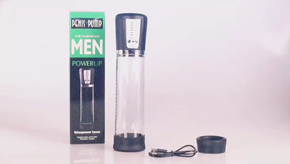 Rechargeable Male Wellness Pump with Silicone Sleeve & Lubricant | Electric Vacuum Trainer