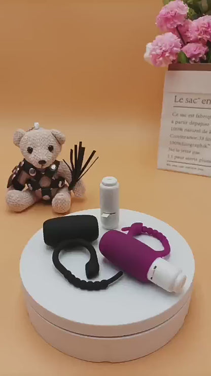 Triple Pleasure 3 in one Cock Ring with Vibrator