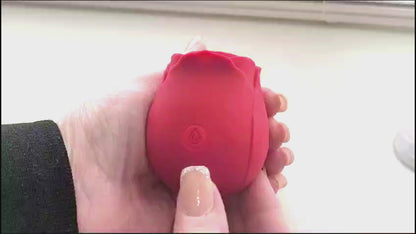 7 Suction Happy Meeting Rose Shaped Mini Massager Sucking Vibrator